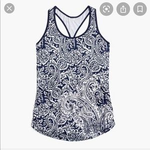 J Crew x New Balance Paisley Racerback